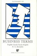 Glossary of Business Terms English-Greek Greek-English by K. G. Kotsiofides