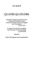 Cover of: Quatre Quatuors by T. S. Eliot