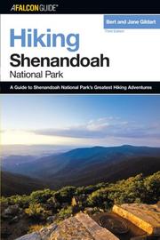 Cover of: Hiking Shenandoah National Park, 3rd (Regional Hiking Series)