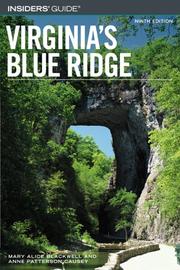 Cover of: Insiders' Guide to Virginia's Blue Ridge, 9th (Insiders' Guide Series)