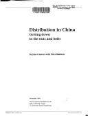 Cover of: Distribution in China: Getting Down to the Nuts and Bolts