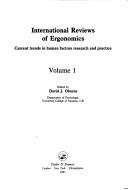 Cover of: INTL REVIEWS ERGONOMICS V1 (International Reviews of Ergonomics)