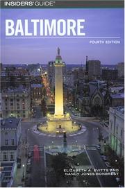 Insiders' guide to Baltimore by Elizabeth A. Evitts, Nancy Jones-Bonbrest