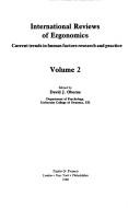 Cover of: INTL REVIEWS ERGONOM V2 (International Reviews of Ergonomics)