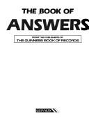 Cover of: The Book of Answers by Norris Dewar McWhirter