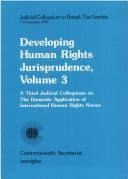 Cover of: Developing Human Rights Jurisprudence