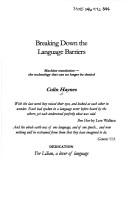 Cover of: Breaking Down the Language Barriers by Colin Haynes