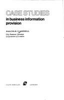 Cover of: Case Studies in Business Information Provision