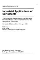 Cover of: Industrial Applications of Surfactants | D. R. Jarsa