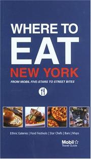 Cover of: Where to Eat New York (Mobil Dining Guides) by Mobil Travel Guide