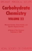 Cover of: Carbohydrate chemistry by R. J. Ferrier