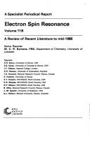 Cover of: Electron Spin Resonance: A Review of Recent Literature to Mid-1988/Part B (Electron Spin Resonance; a Review of the Literature)