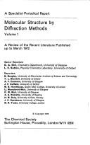 Cover of: Molecular Structure By Diffraction Volume 1