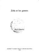 Cover of: Zola Et Les Genres by David Baguley