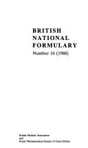 Cover of: British National Formulary 16 (1988)
