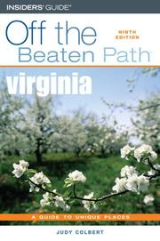 Cover of: Virginia Off the Beaten Path, 9th (Off the Beaten Path Series)