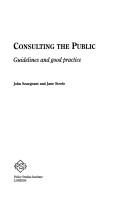Cover of: Consulting the Public