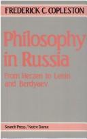 Cover of: Philosophy in Russia by Frederick Charles Copleston