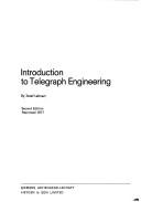 Cover of: Introduction to Telegraph Engineering by Josef Lehnert, Josef Lehnert