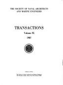 Cover of: Transactions: Society of Naval Architects and Marine Engineers, 1987 (Society of Naval Architects and Marine Engineers (U S)//Transactions)