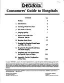 Cover of: Consumers' guide to hospitals by by the editors of Consumers' checkbook magazine.