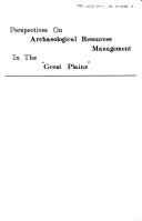 Cover of: Perspectives on Archaeological Resources Management in the Great Plains by Alan J. Osborn