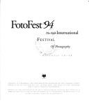 Cover of: FotoFest 94 (International Festival of Photography, #5) by 