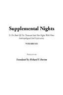 Cover of: Supplemental Nights by Richard Francis Burton