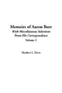 Cover of: Memoirs of Aaron Burr