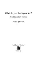 Cover of: What Do You Think Yourself: Scottish Short Stories