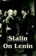 Cover of: Stalin On Lenin