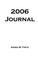 Cover of: 2006 Journal