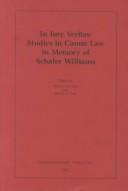 Cover of: In Iure Veritas: Studies in Canon Law in Memory of Schafer Williams