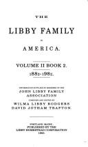 Cover of: The Libby Family in America, Set (Libby Family in America, Set)