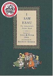 Cover of: I Saw Esau by 