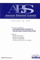 Cover of: Contemporary Issues in Palestinian Arab Education (Topical Issues of American Behavioral Scientist)