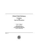 Cover of: Clinical Trials Dictionary by Curtis L. Meinert
