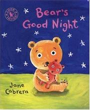 Cover of: Bear's good night by Jane Cabrera