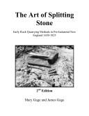 Cover of: The Art of Splitting Stone | 