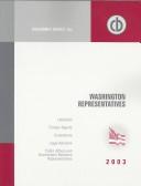 Cover of: Washington Representatives 2003 (Washington Representatives) | Columbia