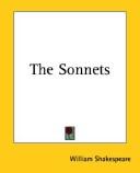 Cover of: THE SONNETS by William Shakespeare