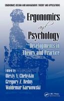 Cover of: Ergonomics and Psychology: Developments in Theory and Practice