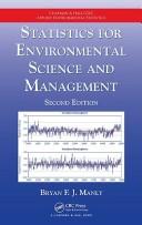 Cover of: Statistics for Environmental Science and Management, Second Edition (Environmental Statistics) | Bryan F.J. Manly