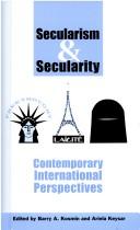 Cover of: Secularism and Secularity by Barry A.; Keysar, Ariela (eds.) Kosmin