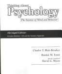 Cover of: Thinking About Psychology Mini Book: The Science of Mind and Behavior