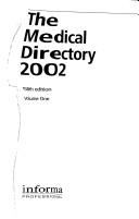 Cover of: The Medical Directory 2002 (Directory)