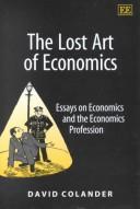 Cover of: The Lost Art of Economics by David C. Colander