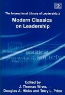 Cover of: Traditional Classics on Leadership (The International Library of Leadership/Elgar Mini Series)