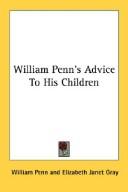 Cover of: William Penn's Advice To His Children