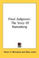 Cover of: Final Judgment | Victor H. Bernstein